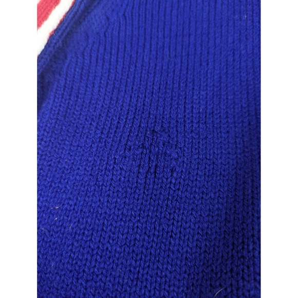 Montreal Canadiens Hoodie Official NHL Blue Size Large W/Large Logo Knit Sweater - Picture 5 of 11